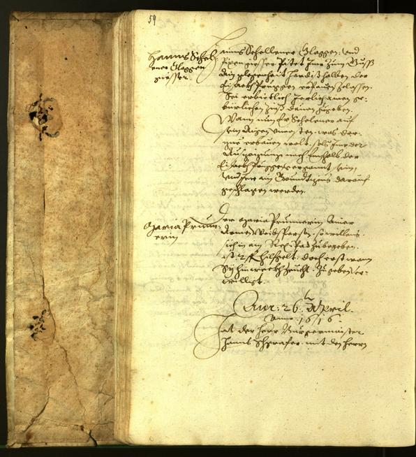 Stadtarchiv Bozen - BOhisto Ratsprotokoll 1616 