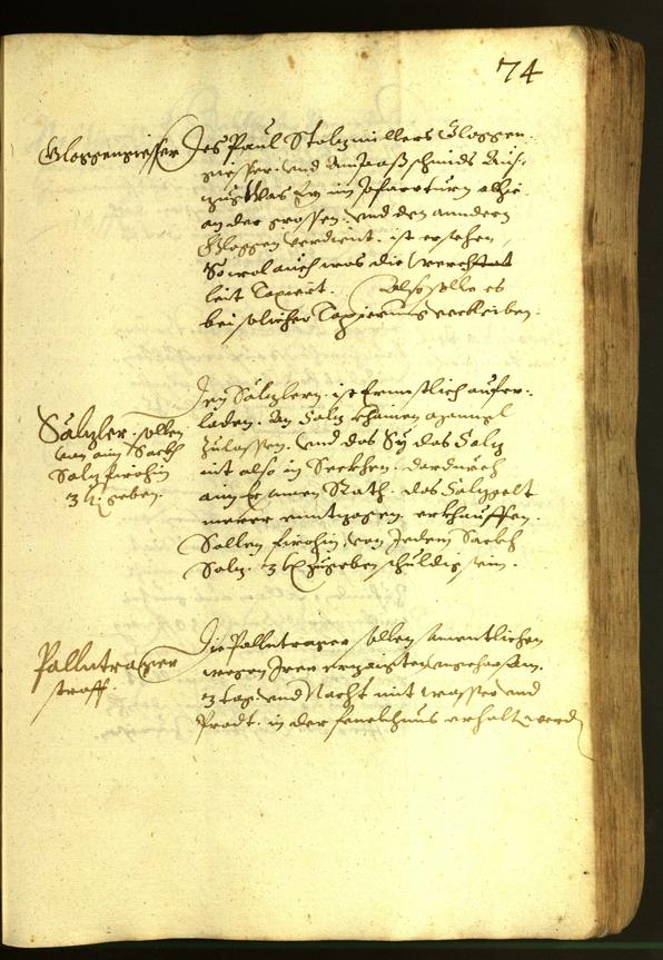 Stadtarchiv Bozen - BOhisto Ratsprotokoll 1616 