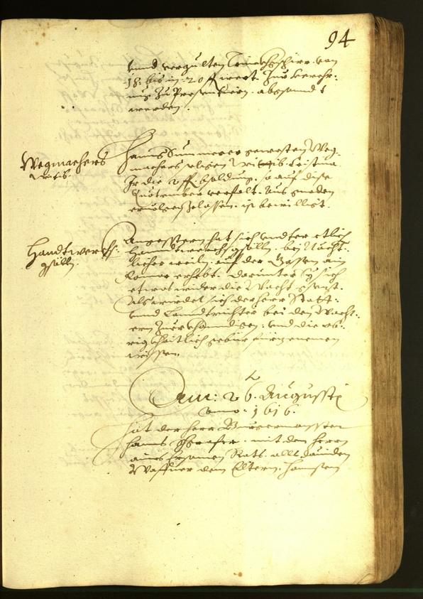 Civic Archives of Bozen-Bolzano - BOhisto Minutes of the council 1616 