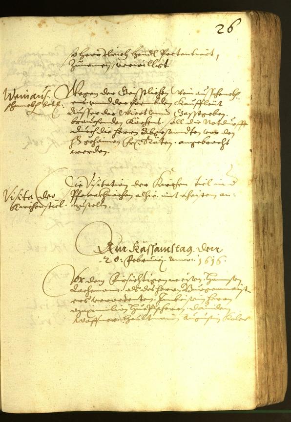 Stadtarchiv Bozen - BOhisto Ratsprotokoll 1616 