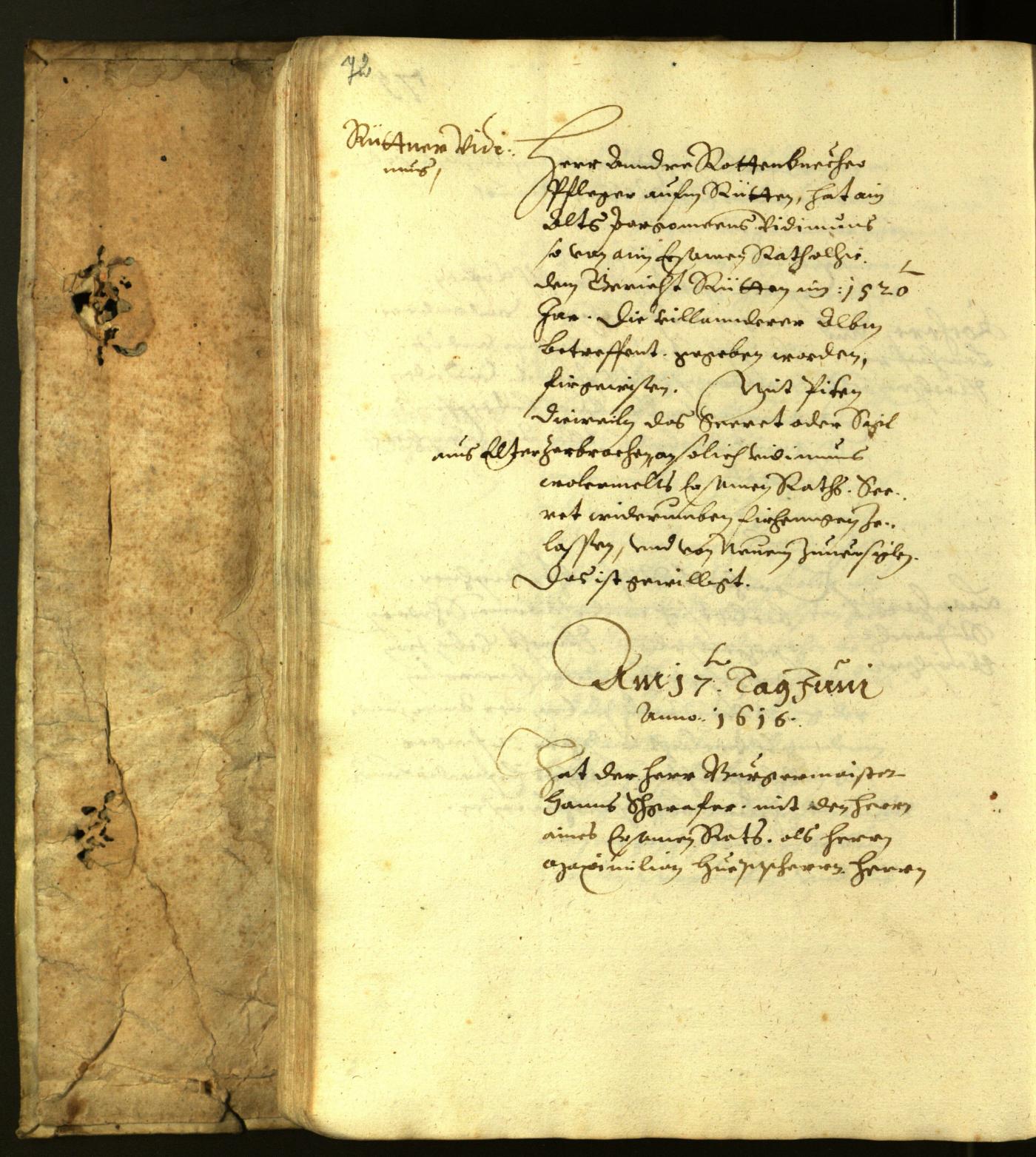 Civic Archives of Bozen-Bolzano - BOhisto Minutes of the council 1616 