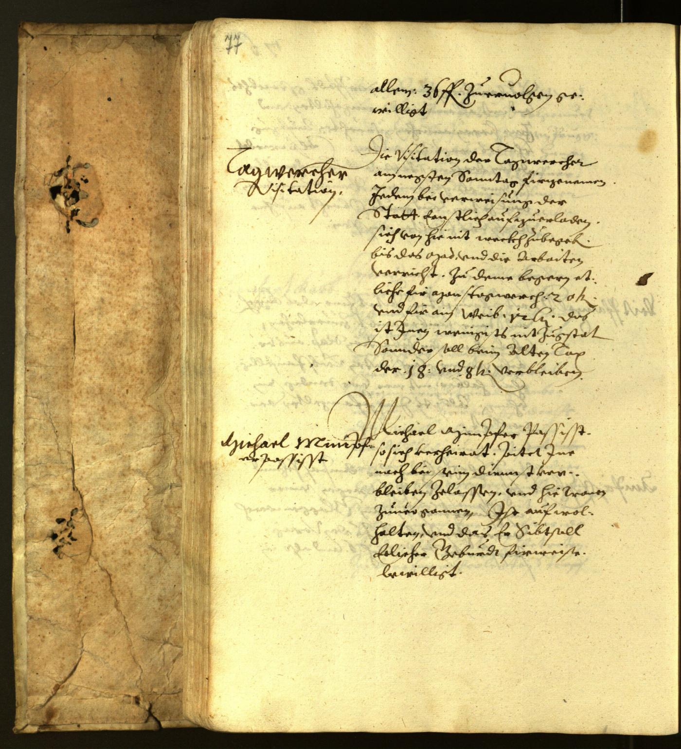 Stadtarchiv Bozen - BOhisto Ratsprotokoll 1616 