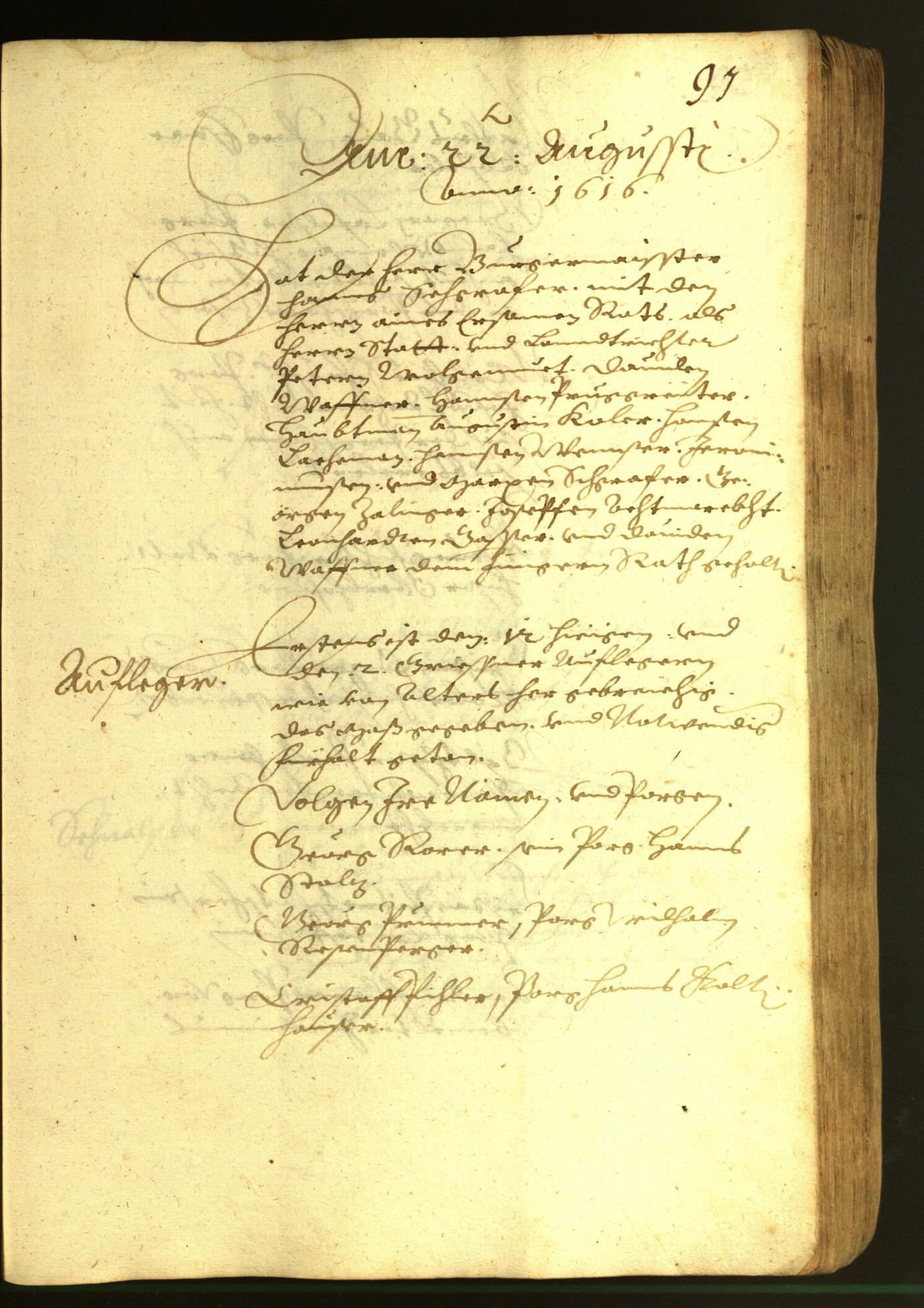 Civic Archives of Bozen-Bolzano - BOhisto Minutes of the council 1616 