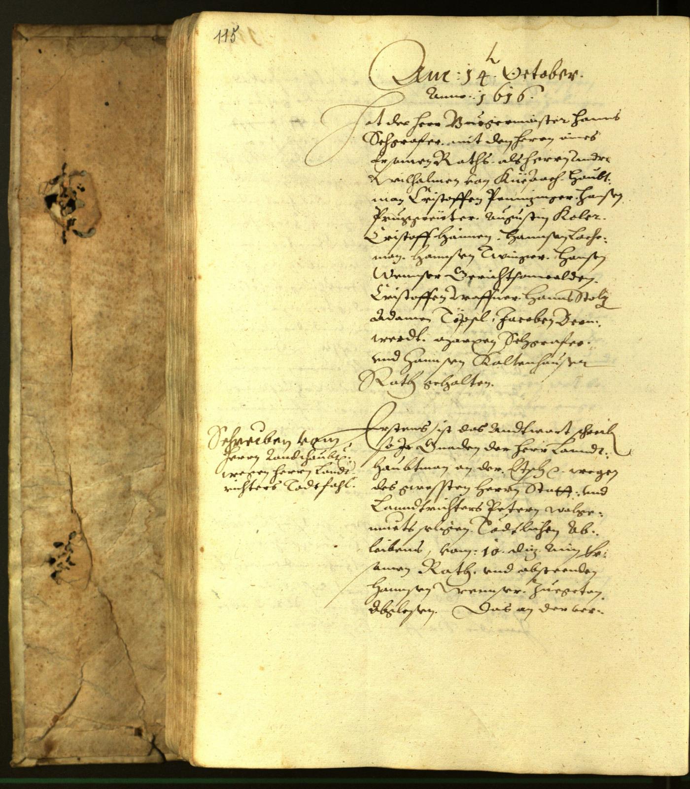 Stadtarchiv Bozen - BOhisto Ratsprotokoll 1616 