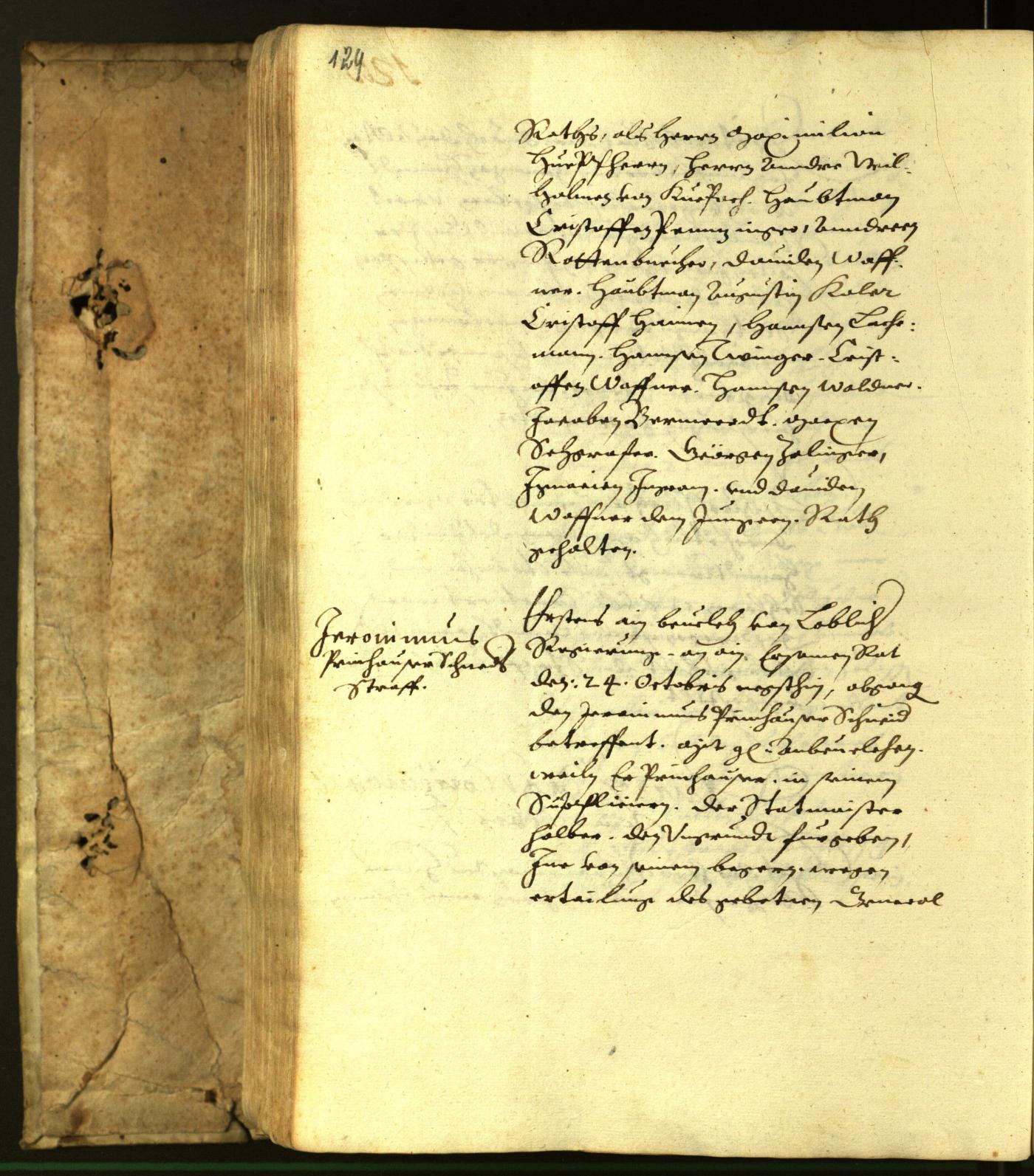 Stadtarchiv Bozen - BOhisto Ratsprotokoll 1616 