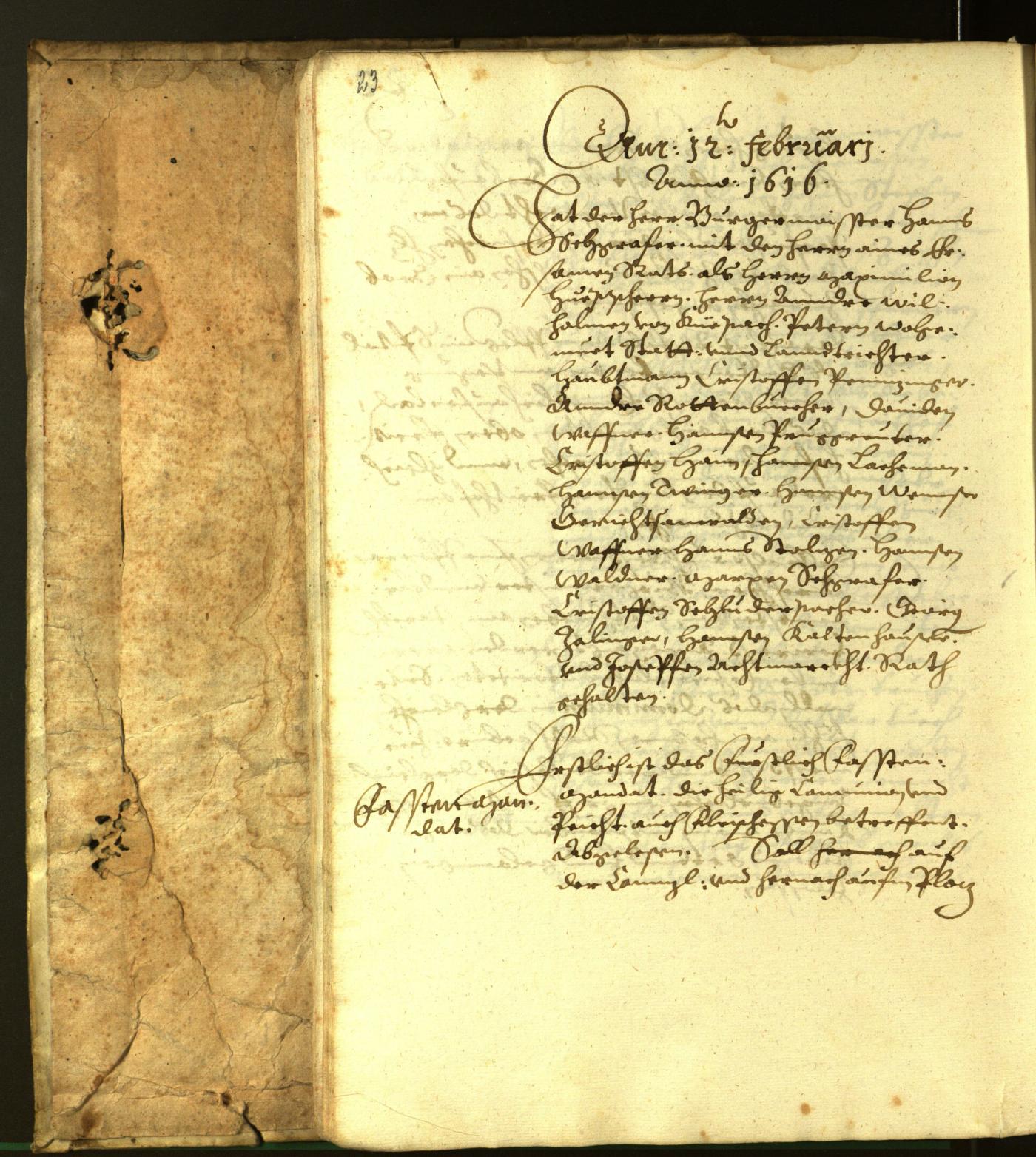 Stadtarchiv Bozen - BOhisto Ratsprotokoll 1616 