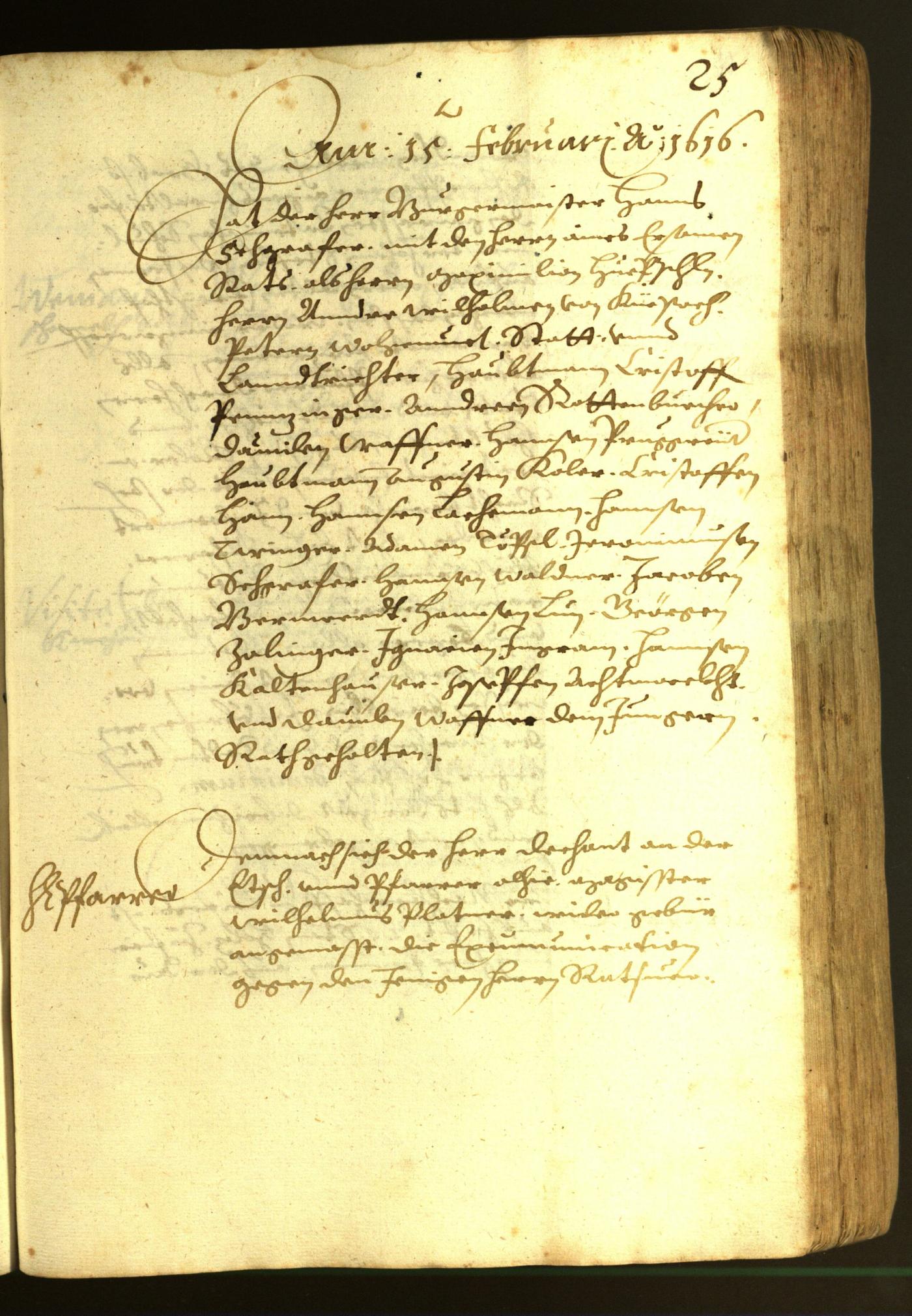 Stadtarchiv Bozen - BOhisto Ratsprotokoll 1616 