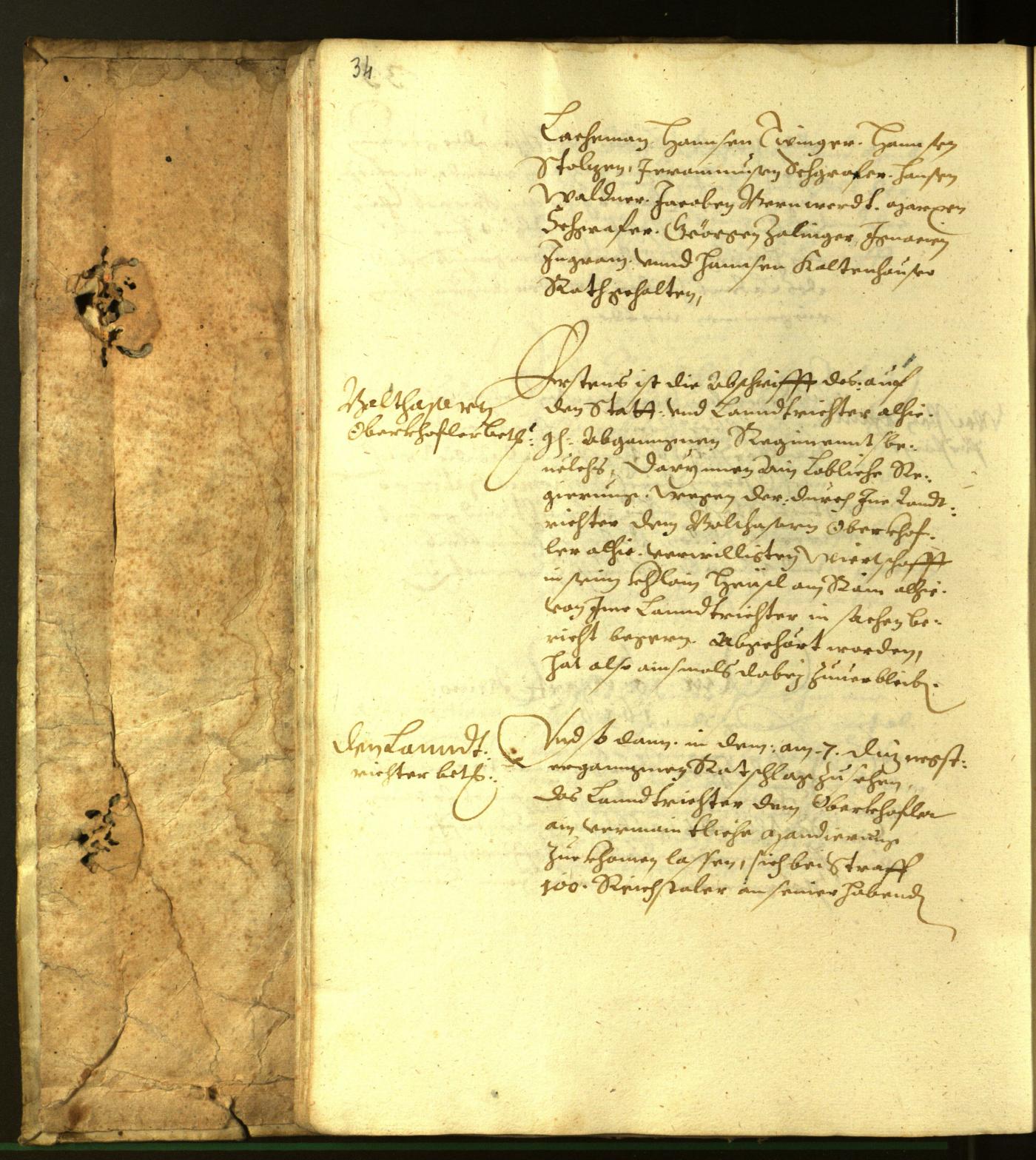 Stadtarchiv Bozen - BOhisto Ratsprotokoll 1616 