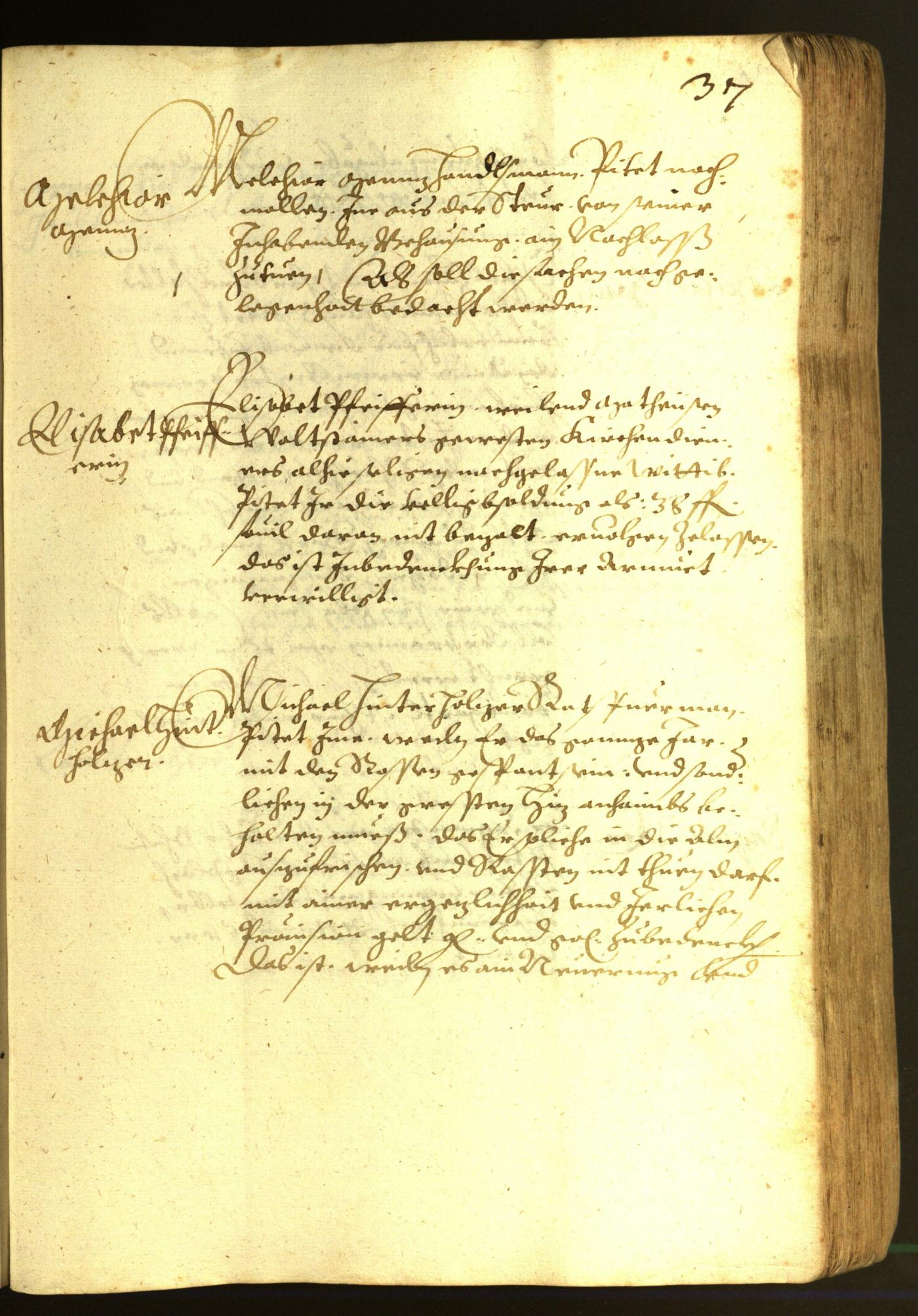 Stadtarchiv Bozen - BOhisto Ratsprotokoll 1616 