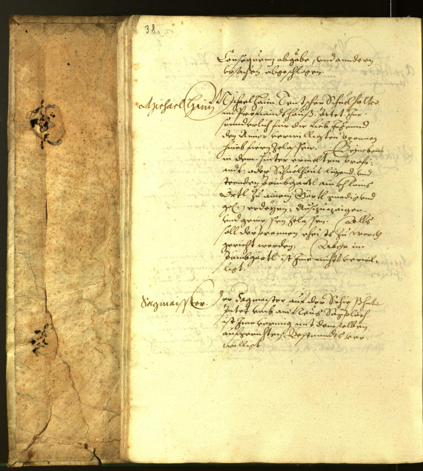 Stadtarchiv Bozen - BOhisto Ratsprotokoll 1616 