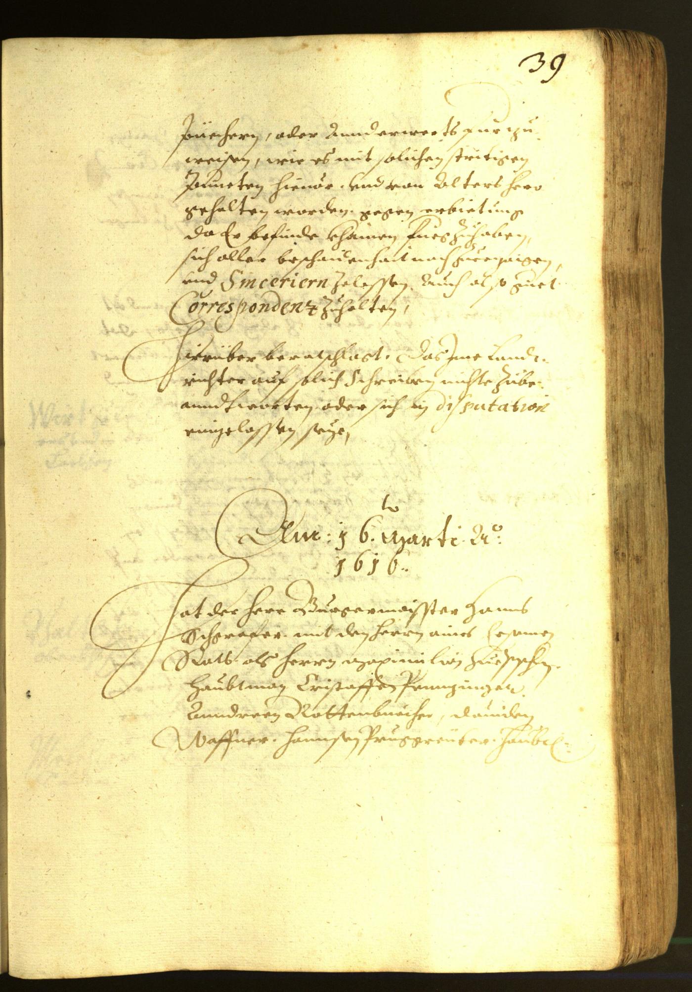 Stadtarchiv Bozen - BOhisto Ratsprotokoll 1616 