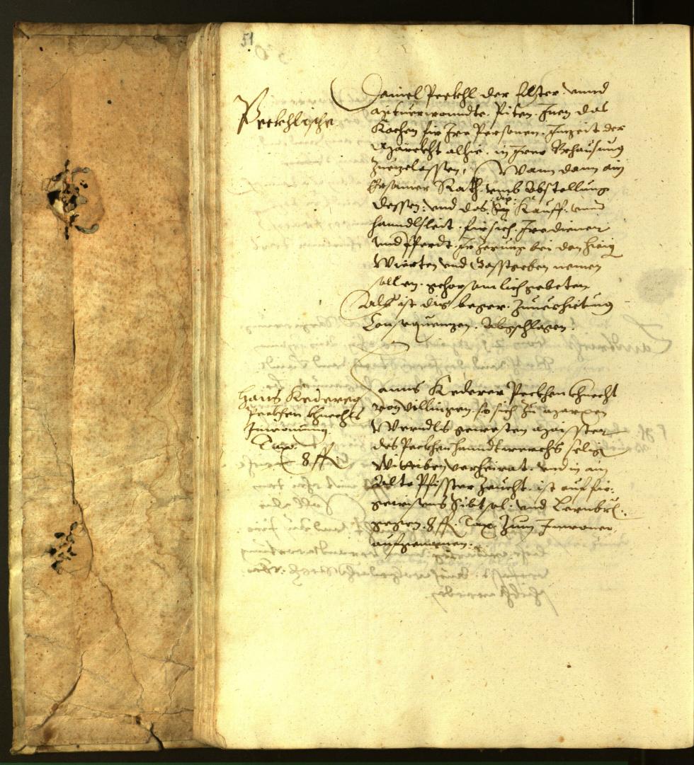 Stadtarchiv Bozen - BOhisto Ratsprotokoll 1616 