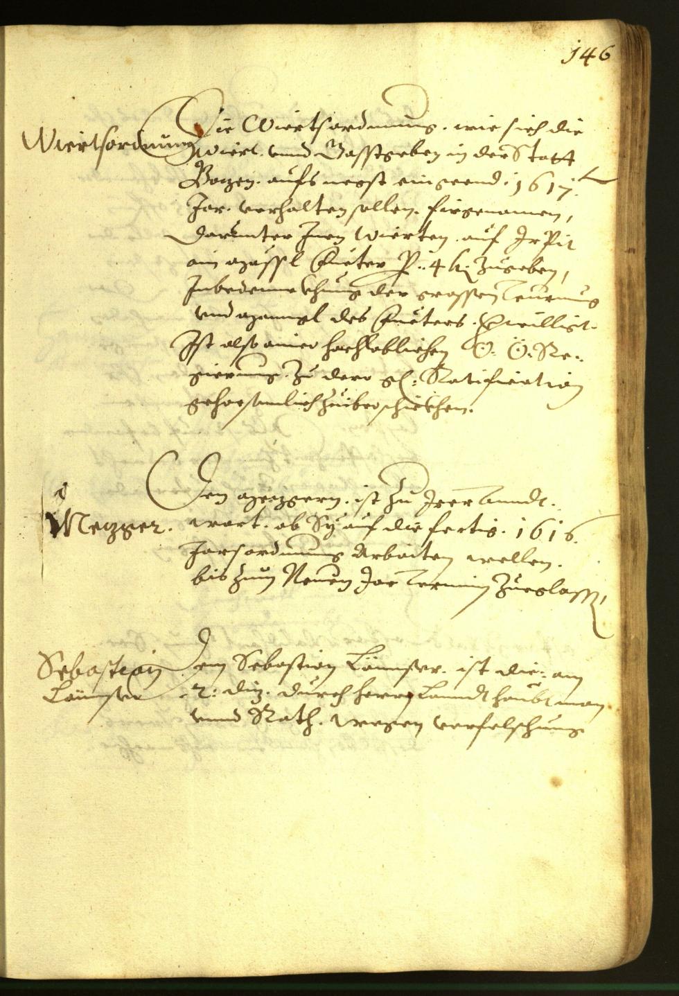 Stadtarchiv Bozen - BOhisto Ratsprotokoll 1616 