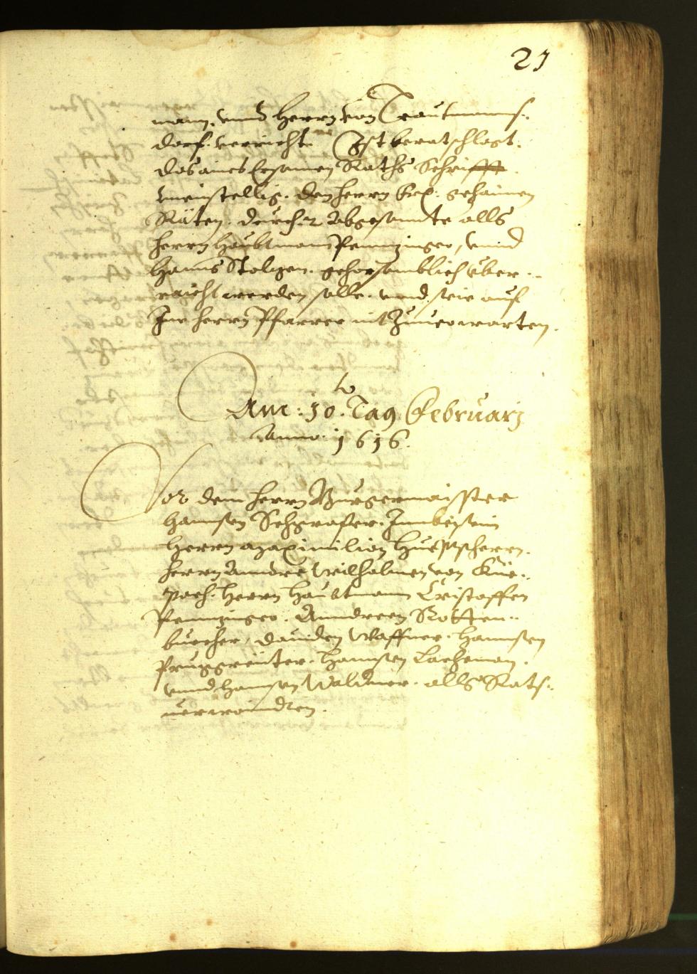 Stadtarchiv Bozen - BOhisto Ratsprotokoll 1616 