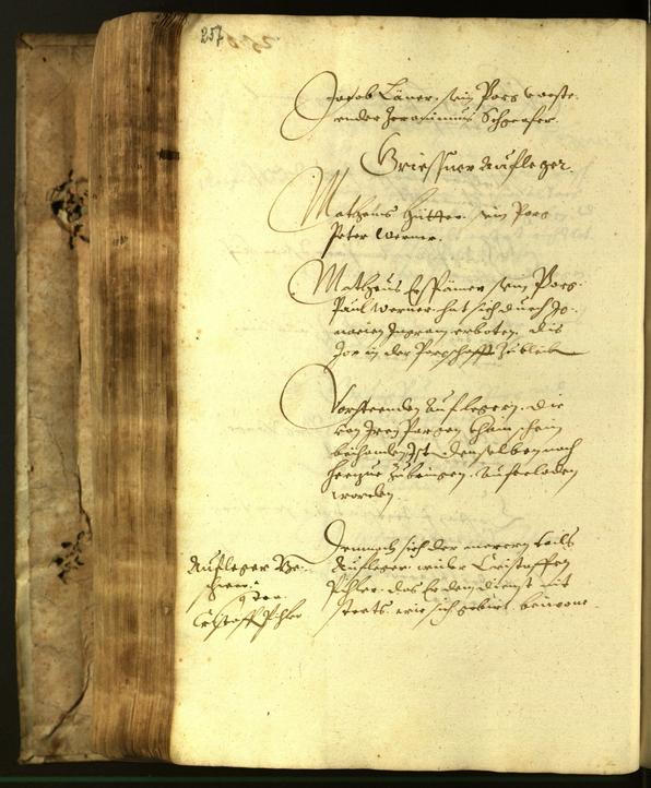 Stadtarchiv Bozen - BOhisto Ratsprotokoll 1617 