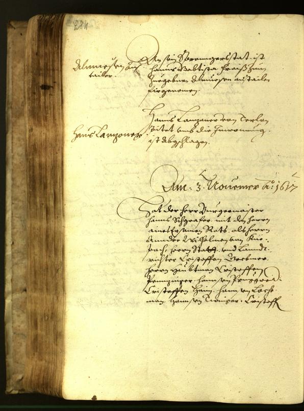 Stadtarchiv Bozen - BOhisto Ratsprotokoll 1617 