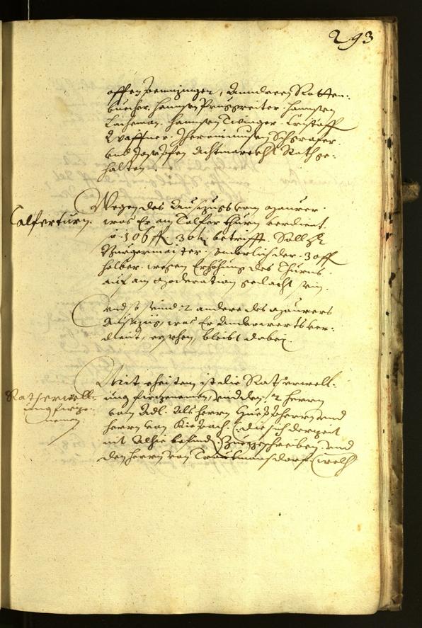 Stadtarchiv Bozen - BOhisto Ratsprotokoll 1617 