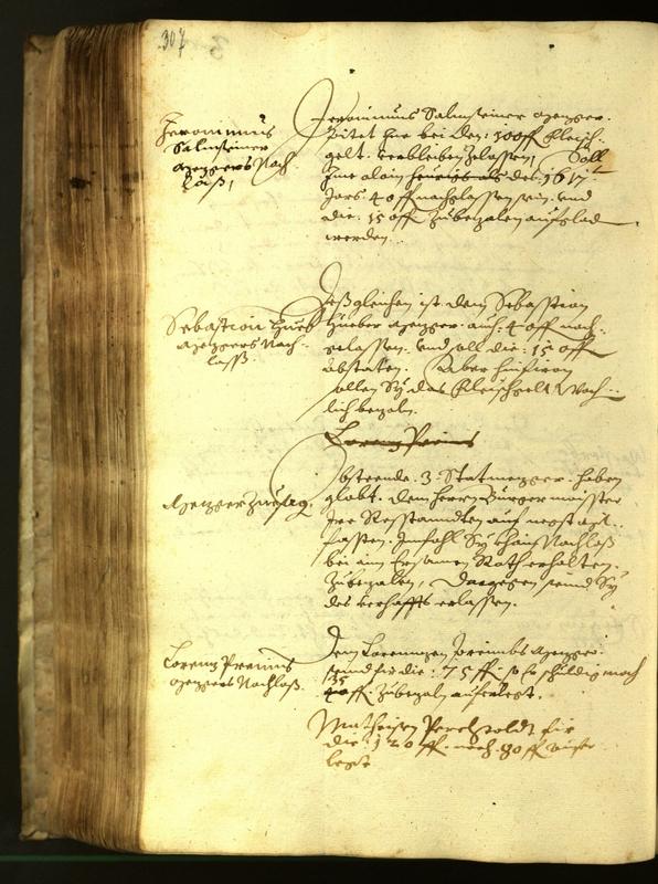 Stadtarchiv Bozen - BOhisto Ratsprotokoll 1617 