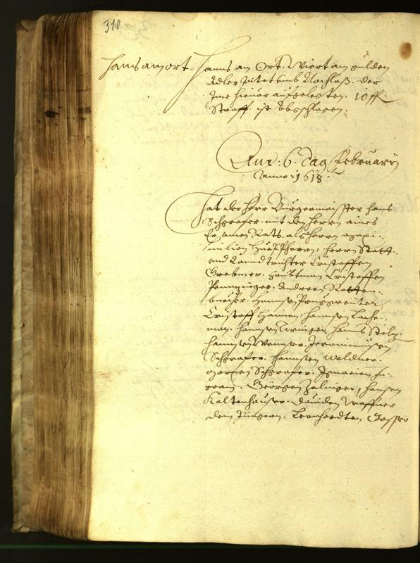 Stadtarchiv Bozen - BOhisto Ratsprotokoll 1617 