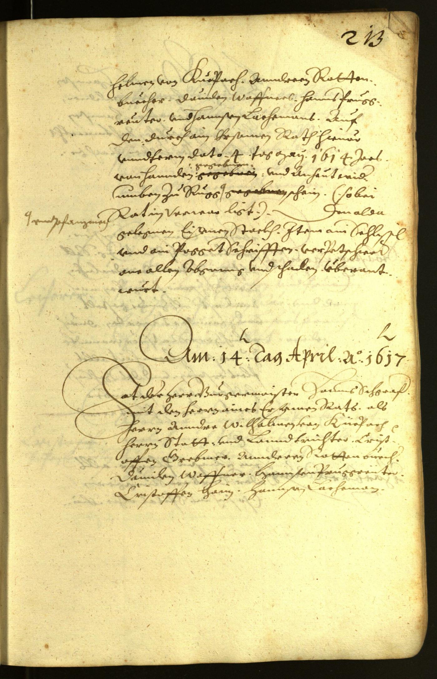 Stadtarchiv Bozen - BOhisto Ratsprotokoll 1617 