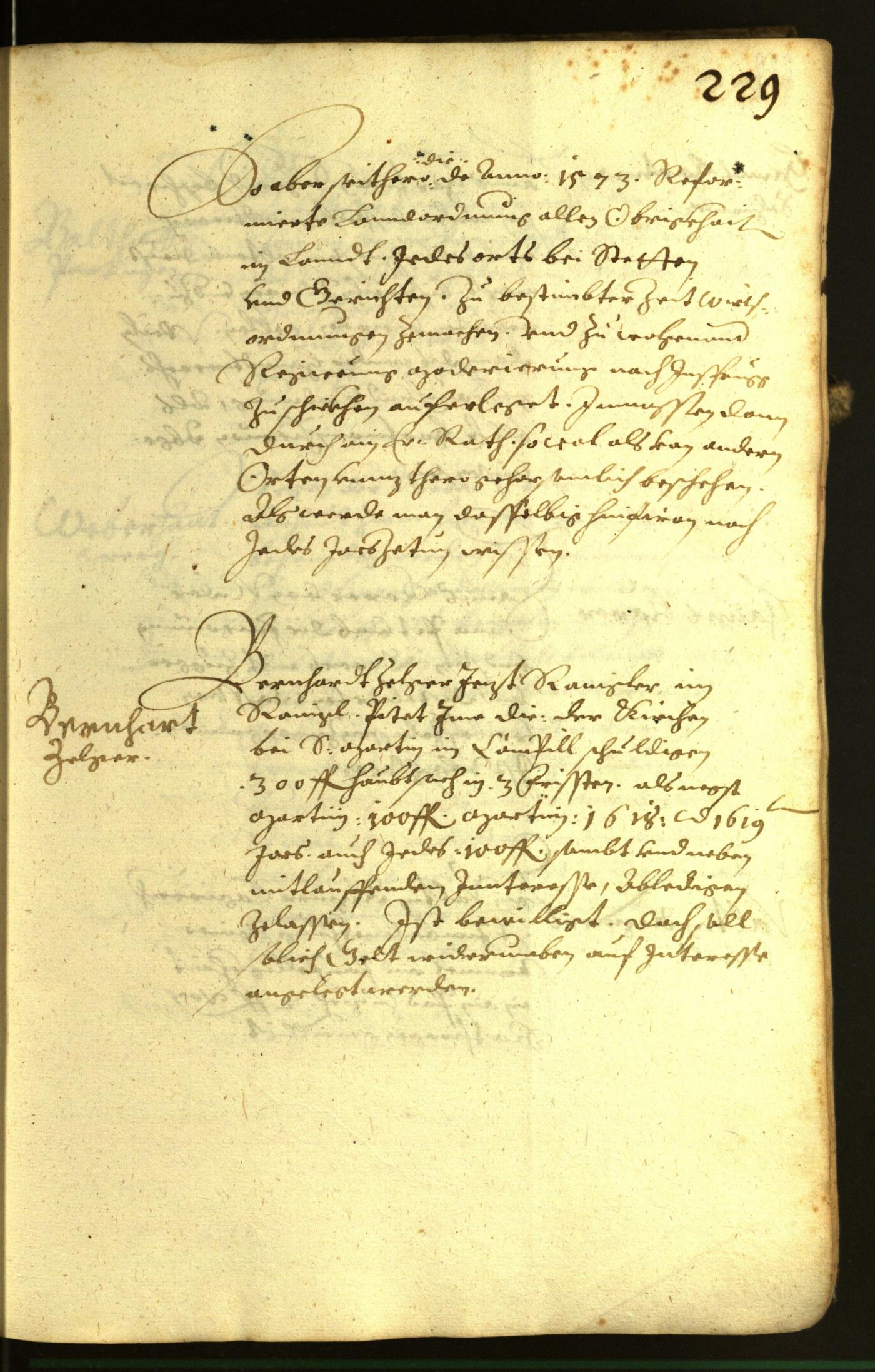 Stadtarchiv Bozen - BOhisto Ratsprotokoll 1617 