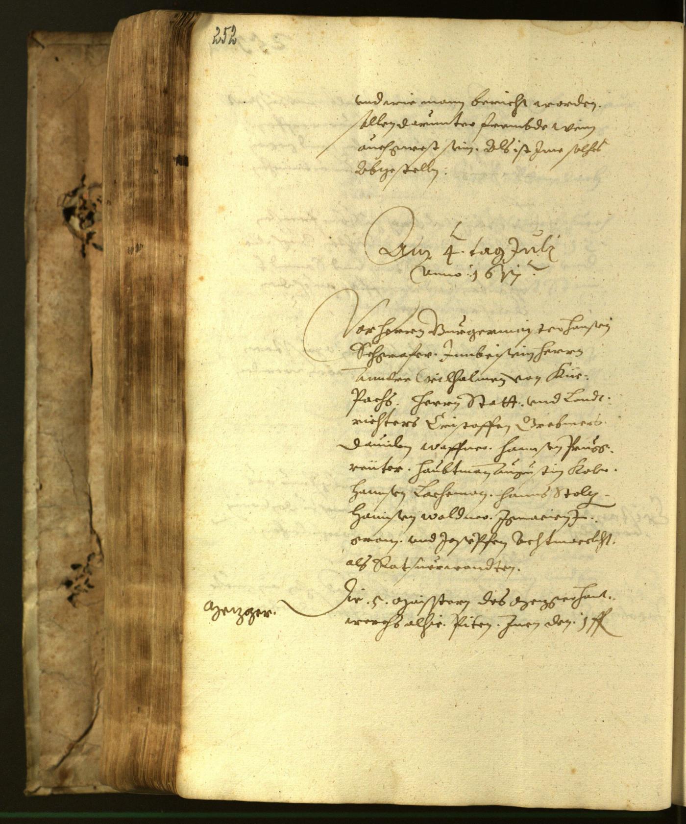 Stadtarchiv Bozen - BOhisto Ratsprotokoll 1617 