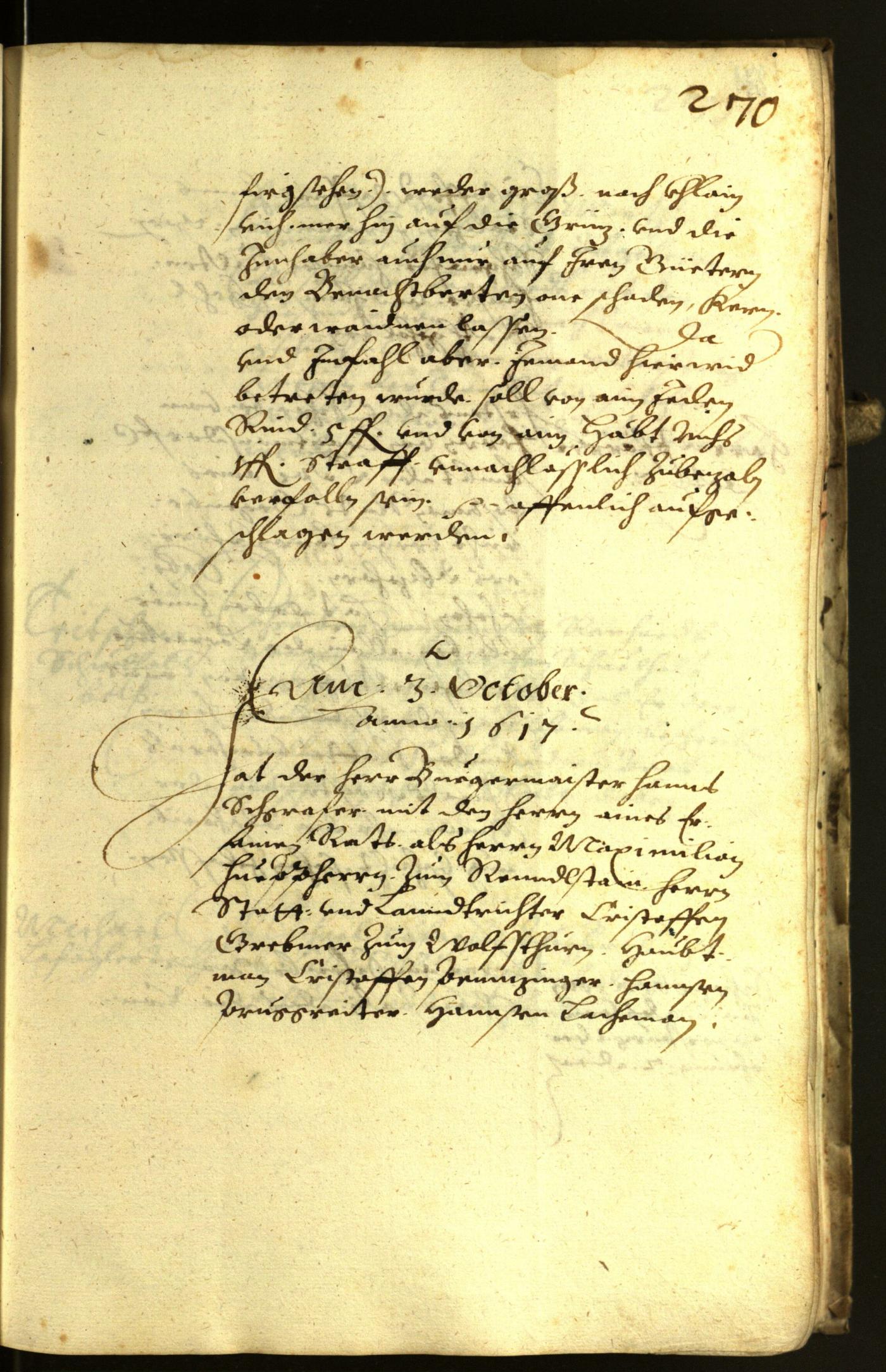 Civic Archives of Bozen-Bolzano - BOhisto Minutes of the council 1617 