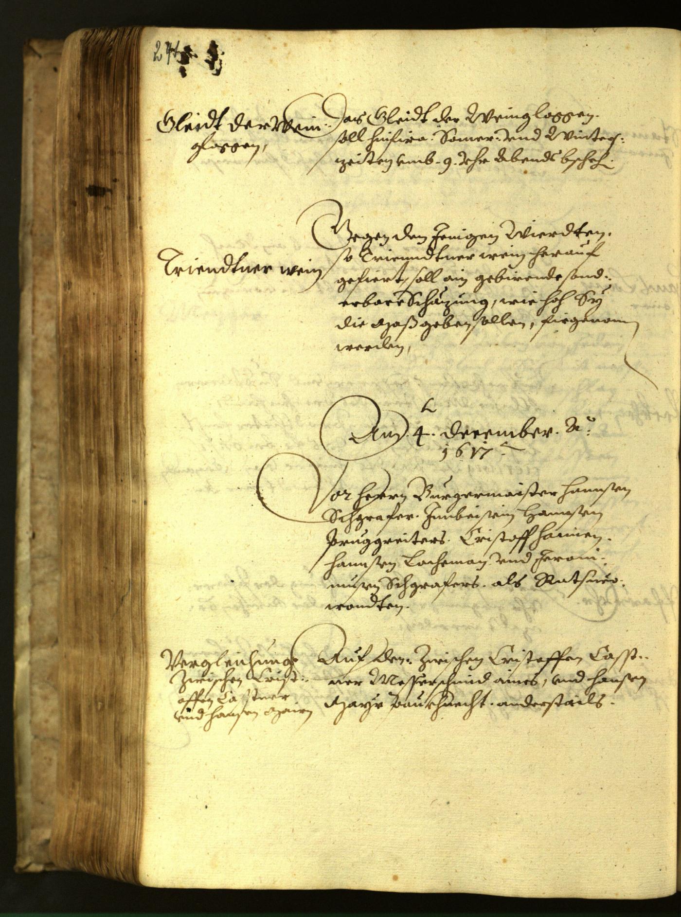 Stadtarchiv Bozen - BOhisto Ratsprotokoll 1617 