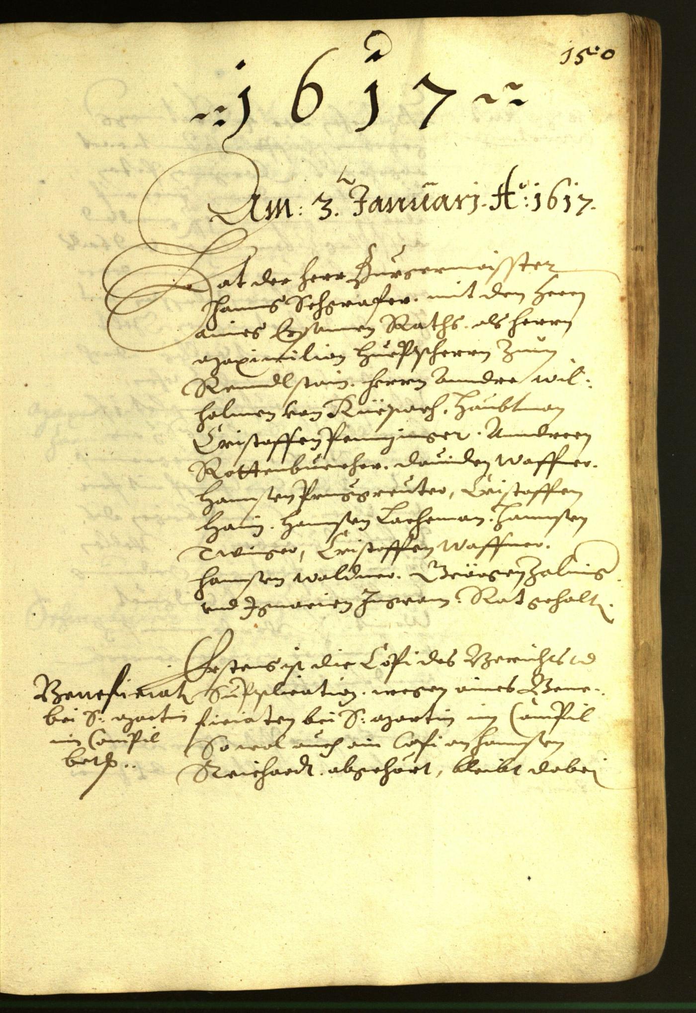 Stadtarchiv Bozen - BOhisto Ratsprotokoll 1617 