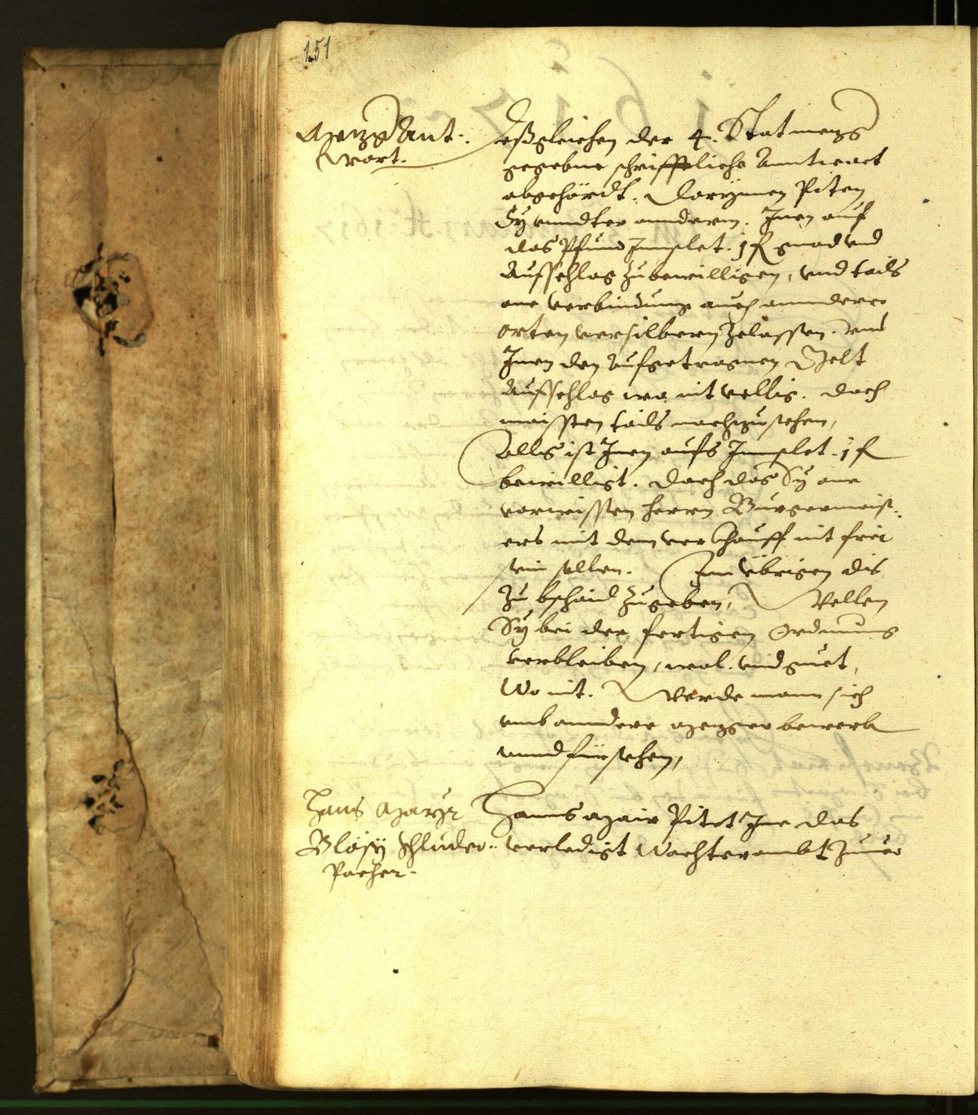 Stadtarchiv Bozen - BOhisto Ratsprotokoll 1617 