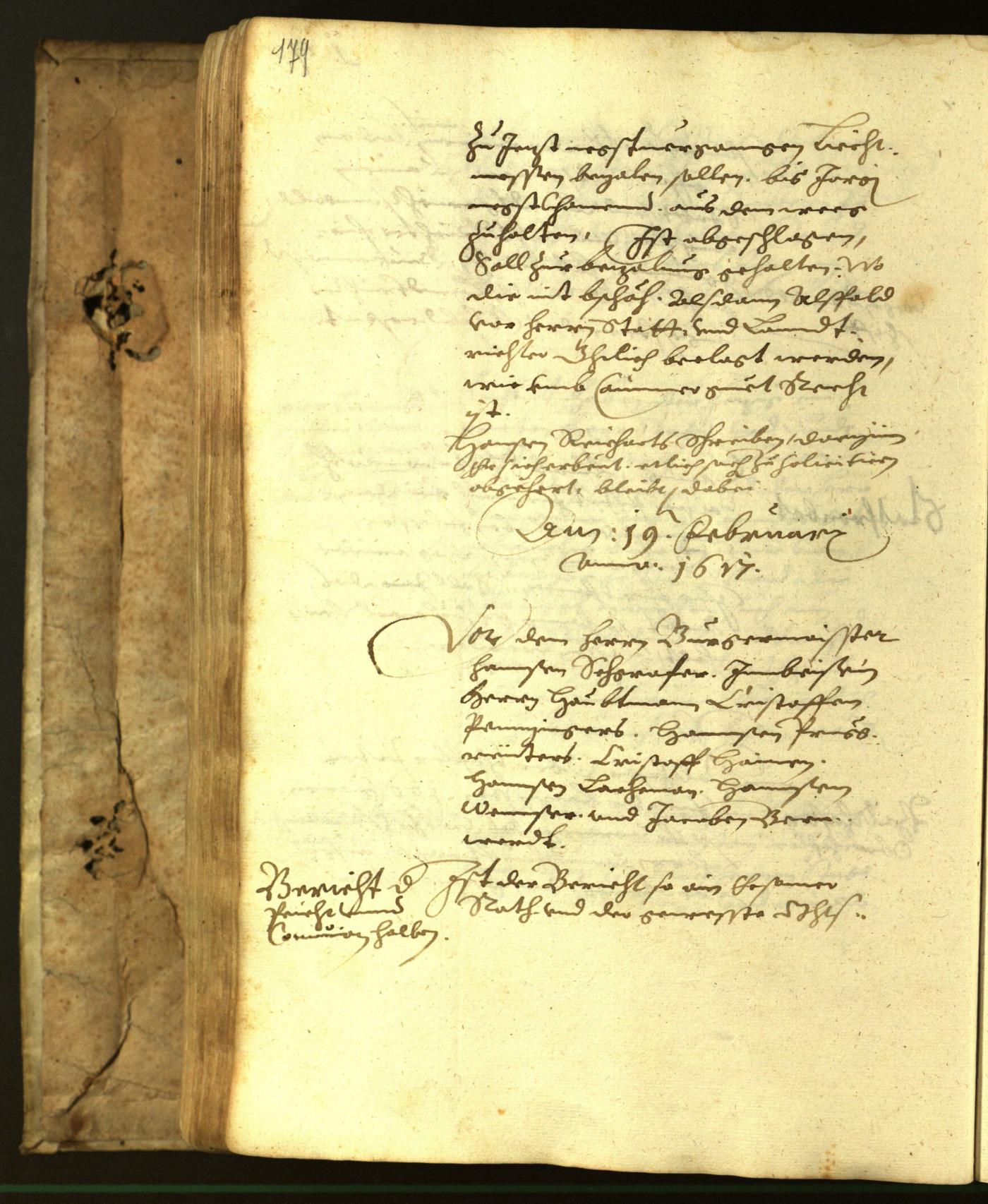 Stadtarchiv Bozen - BOhisto Ratsprotokoll 1617 