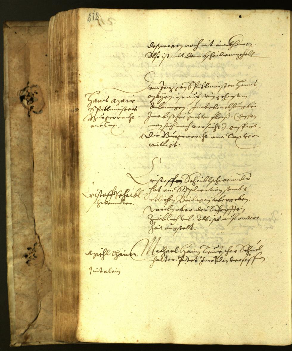 Stadtarchiv Bozen - BOhisto Ratsprotokoll 1617 