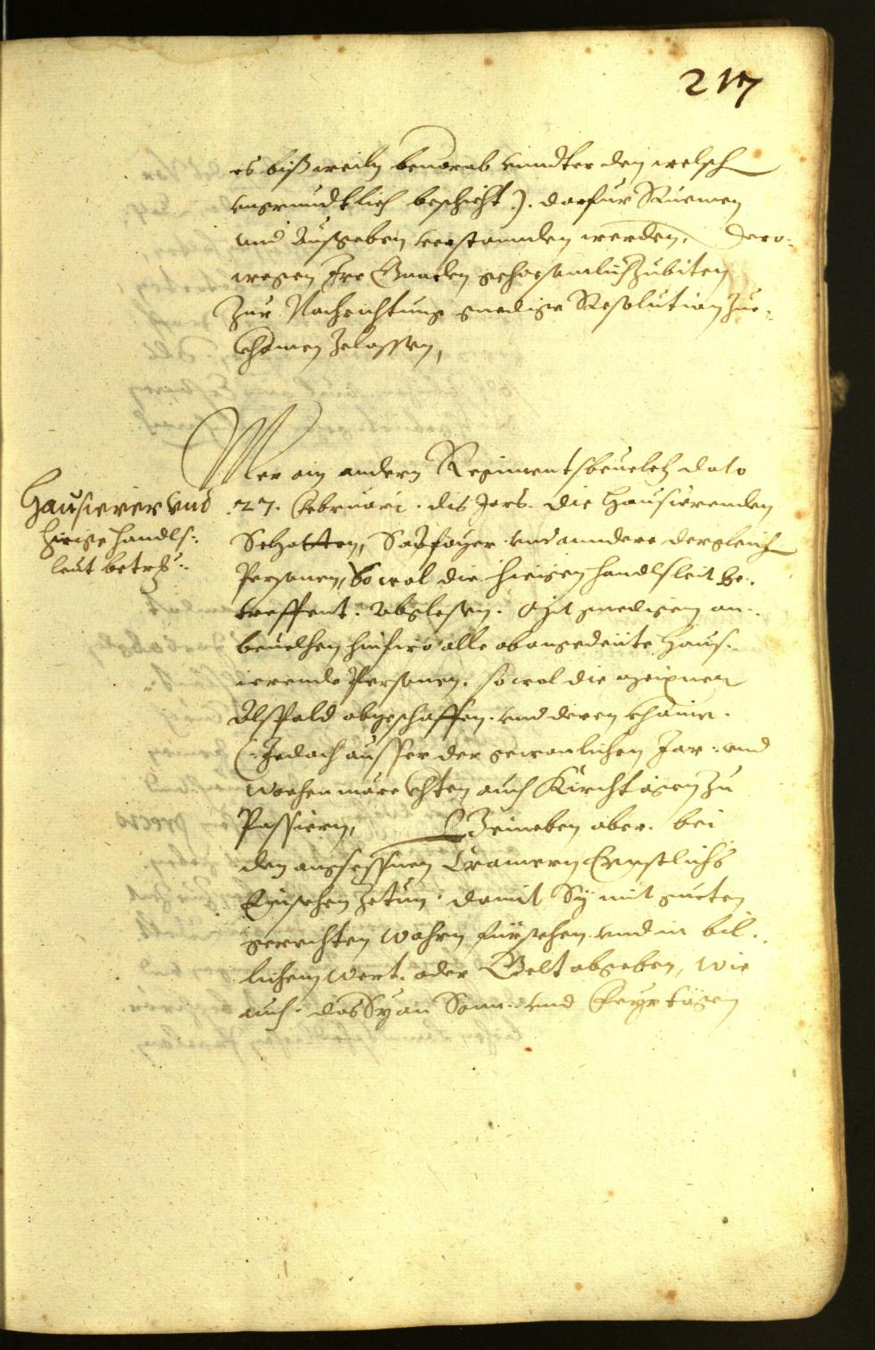 Stadtarchiv Bozen - BOhisto Ratsprotokoll 1617 