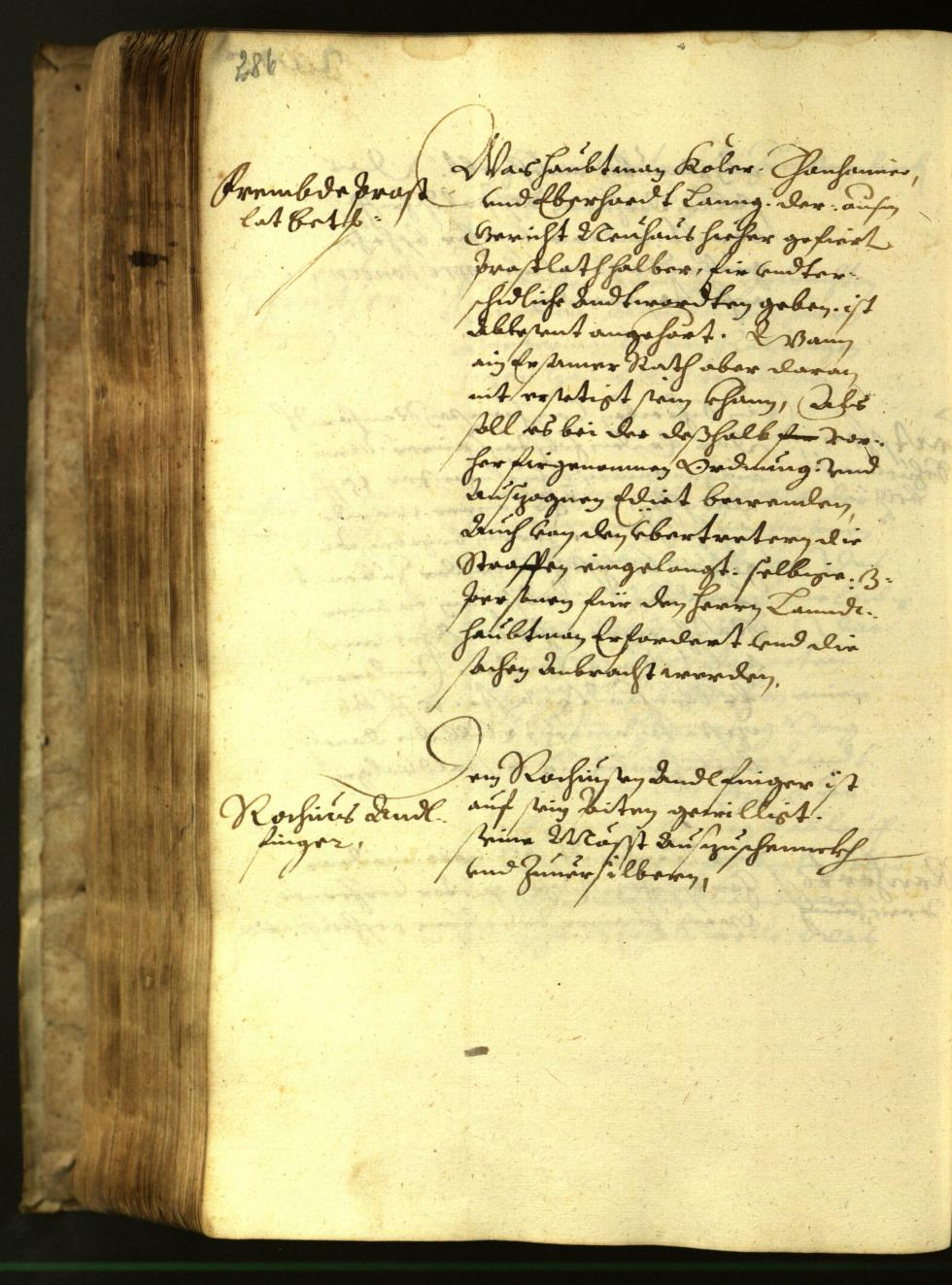 Stadtarchiv Bozen - BOhisto Ratsprotokoll 1617 