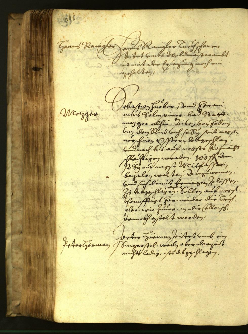 Stadtarchiv Bozen - BOhisto Ratsprotokoll 1617 