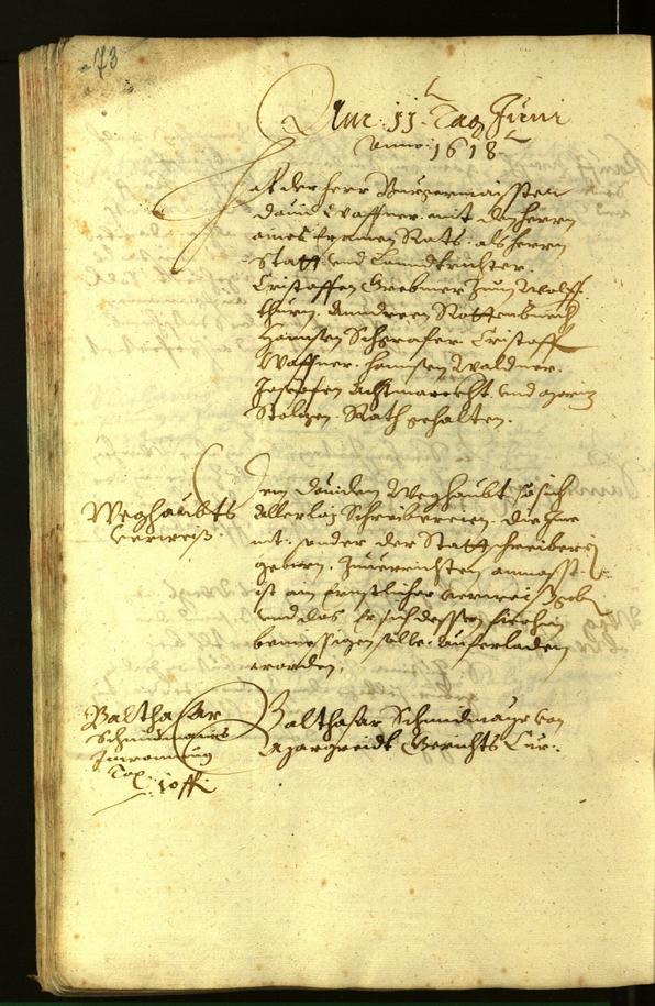 Archivio Storico della Città di Bolzano - BOhisto protocollo consiliare 1618 