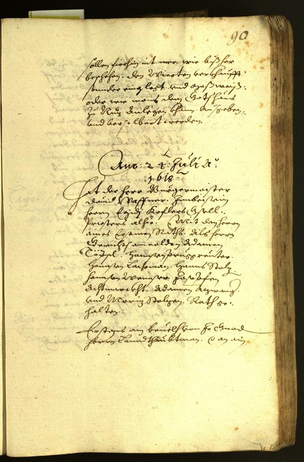 Civic Archives of Bozen-Bolzano - BOhisto Minutes of the council 1618 