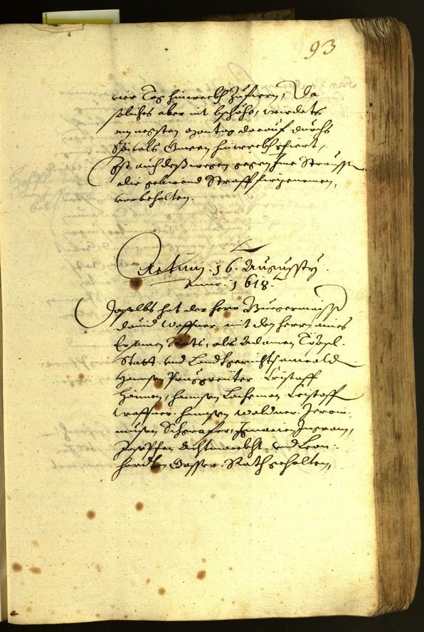 Civic Archives of Bozen-Bolzano - BOhisto Minutes of the council 1618 