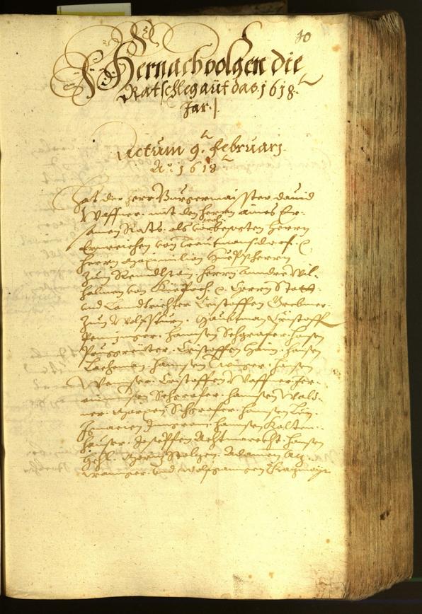 Civic Archives of Bozen-Bolzano - BOhisto Minutes of the council 1618 