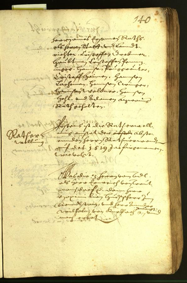 Stadtarchiv Bozen - BOhisto Ratsprotokoll 1618 