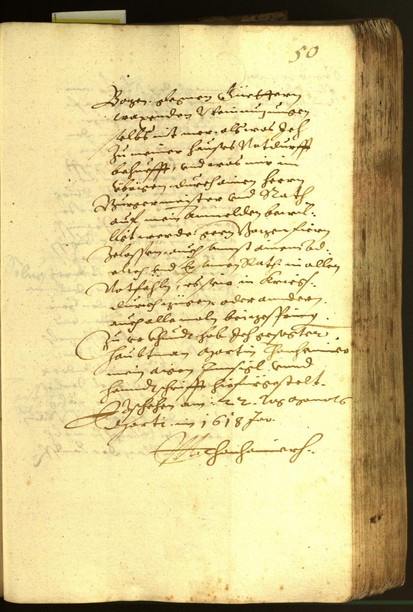 Stadtarchiv Bozen - BOhisto Ratsprotokoll 1618 