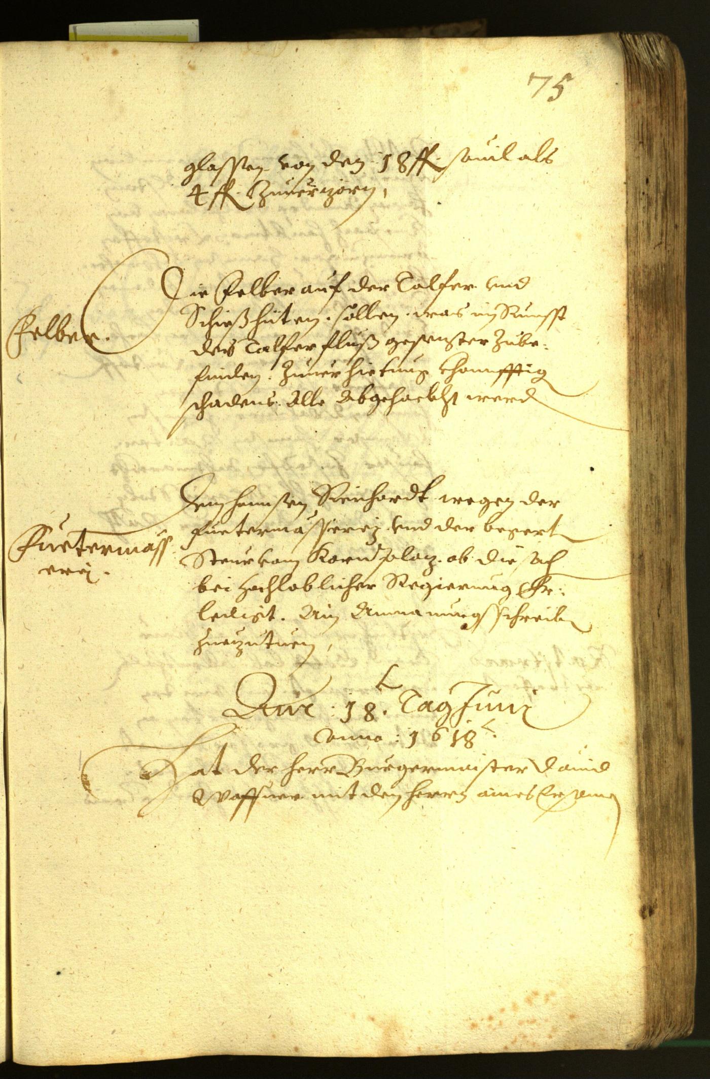 Civic Archives of Bozen-Bolzano - BOhisto Minutes of the council 1618 