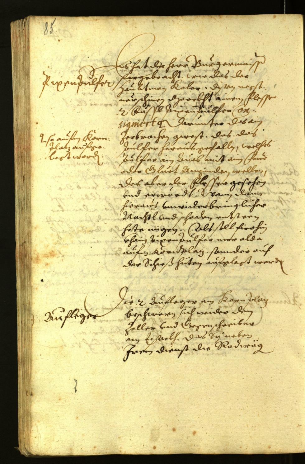 Stadtarchiv Bozen - BOhisto Ratsprotokoll 1618 