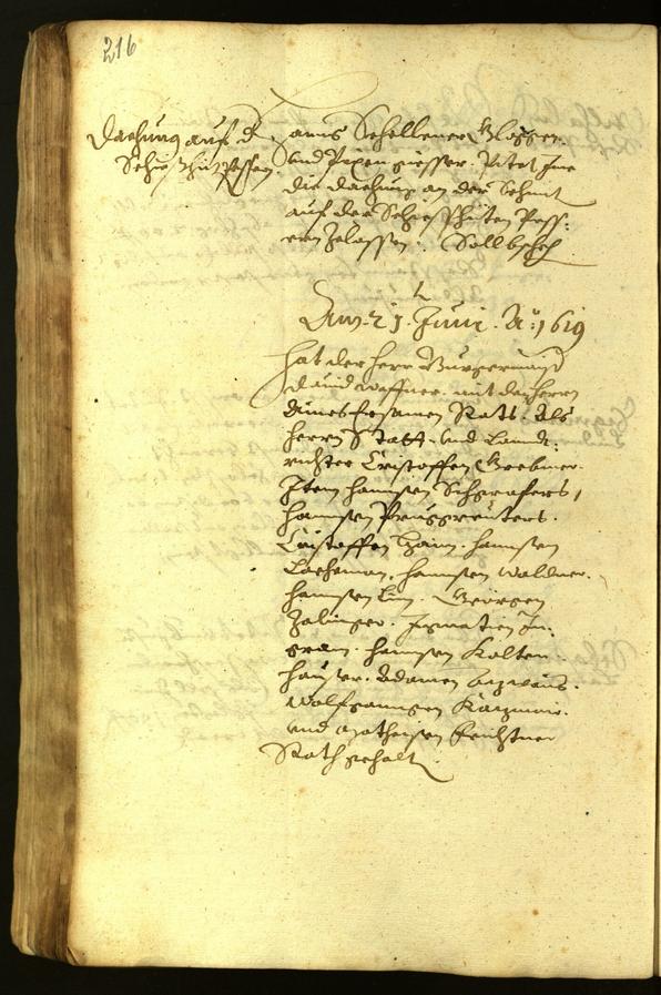 Civic Archives of Bozen-Bolzano - BOhisto Minutes of the council 1619 