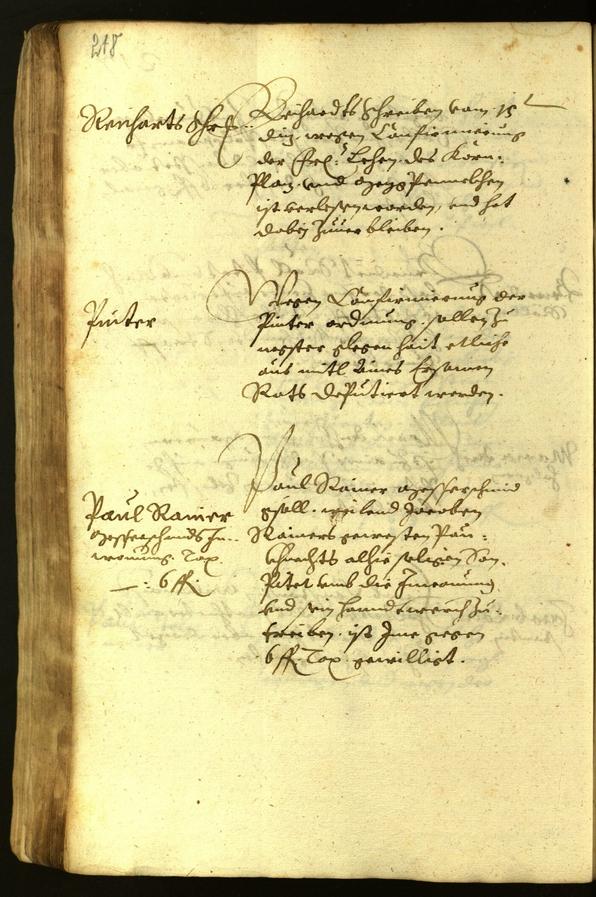 Stadtarchiv Bozen - BOhisto Ratsprotokoll 1619 