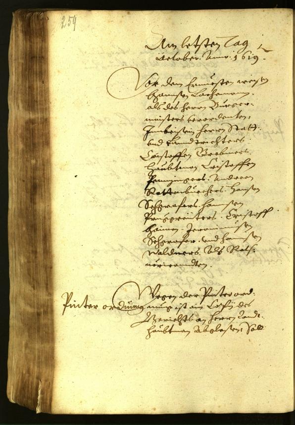 Stadtarchiv Bozen - BOhisto Ratsprotokoll 1619 