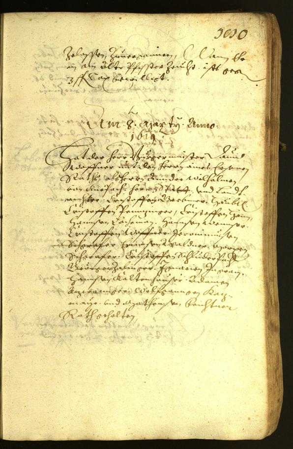 Stadtarchiv Bozen - BOhisto Ratsprotokoll 1619 