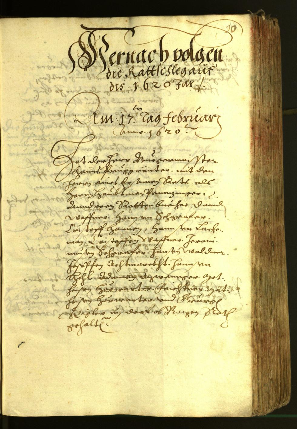 Civic Archives of Bozen-Bolzano - BOhisto Minutes of the council 1620 