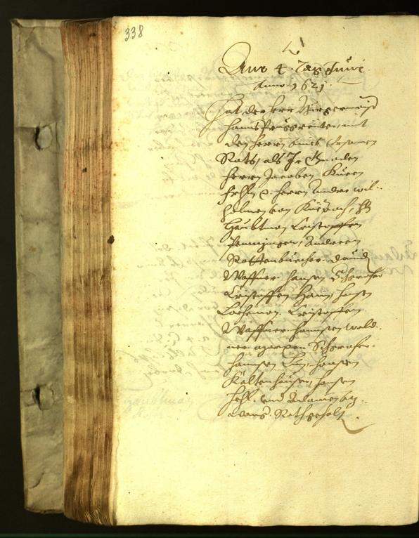 Stadtarchiv Bozen - BOhisto Ratsprotokoll 1621 