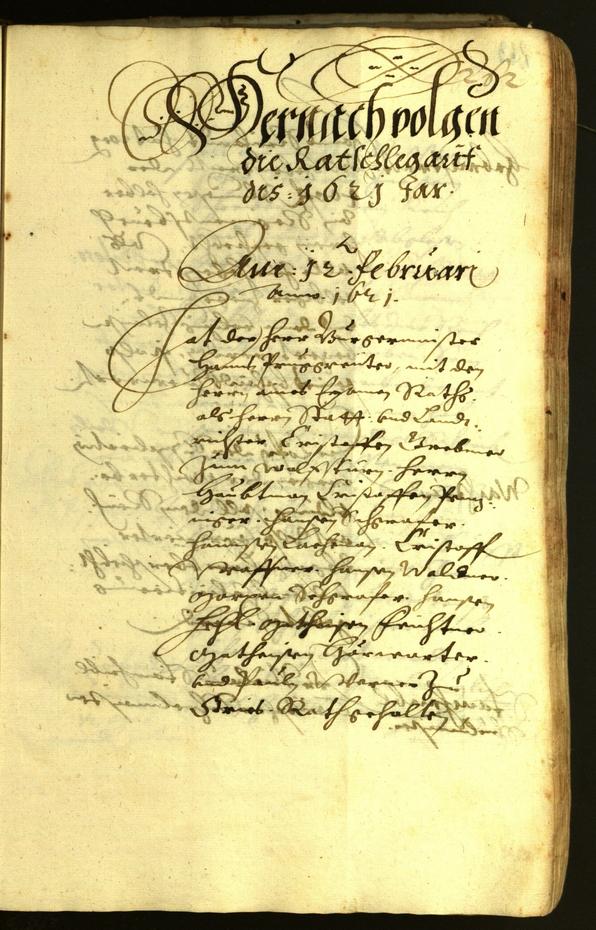 Civic Archives of Bozen-Bolzano - BOhisto Minutes of the council 1621 